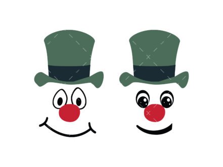 Frosty The Snowman SVG PNG PDF Snowman Face SVG Winter SVG