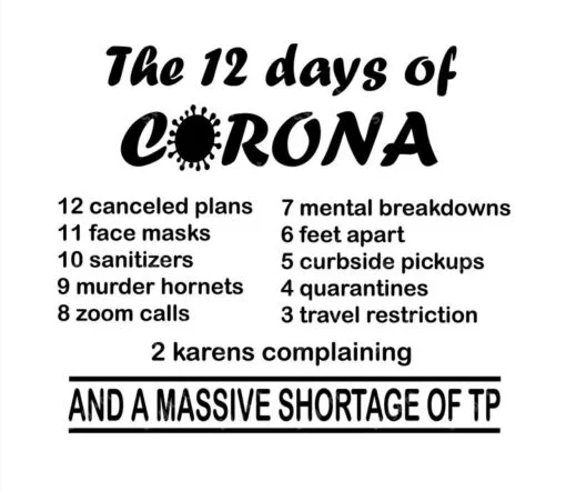 12 Days Of Corona SVG