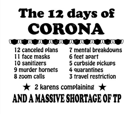 12 Days Of Corona SVG
