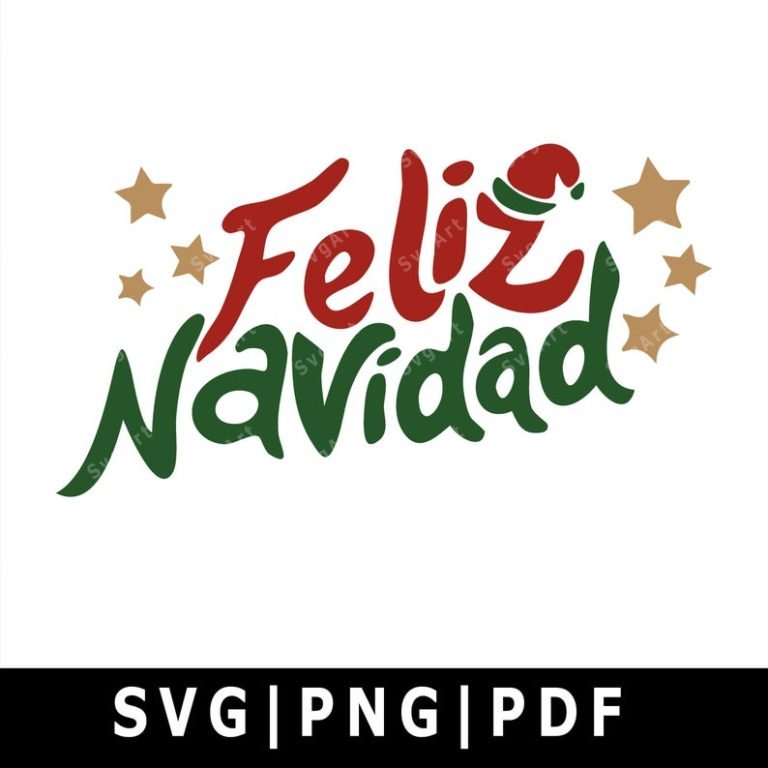 Feliz Navidad Svg, PNG, PDF, Cricut, Silhouette, Cricut svg, Silhouette