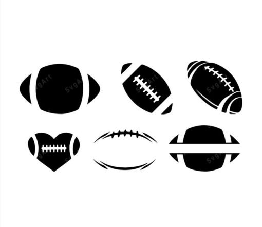 Football balls SVG