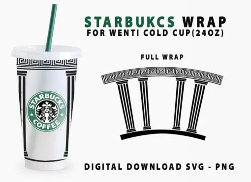 Greek Architecture Cup Svg