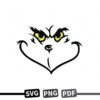 Grinch Face SVG