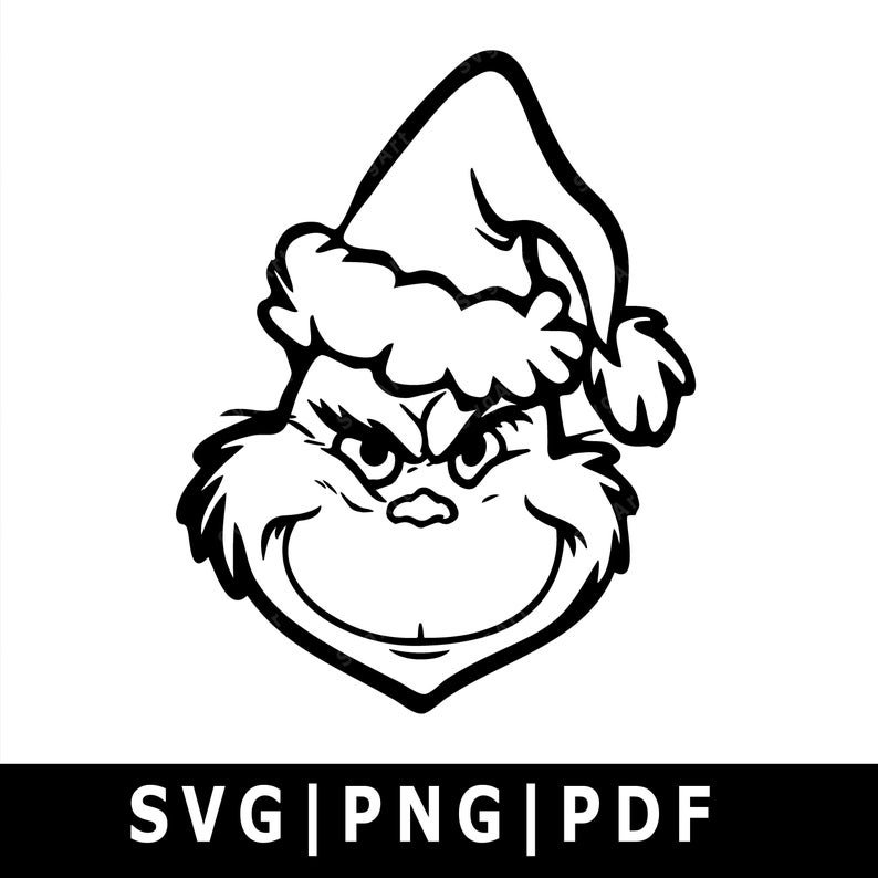 Grinch Svg Grinch Face Svg The Grinch Vector The Grin - vrogue.co
