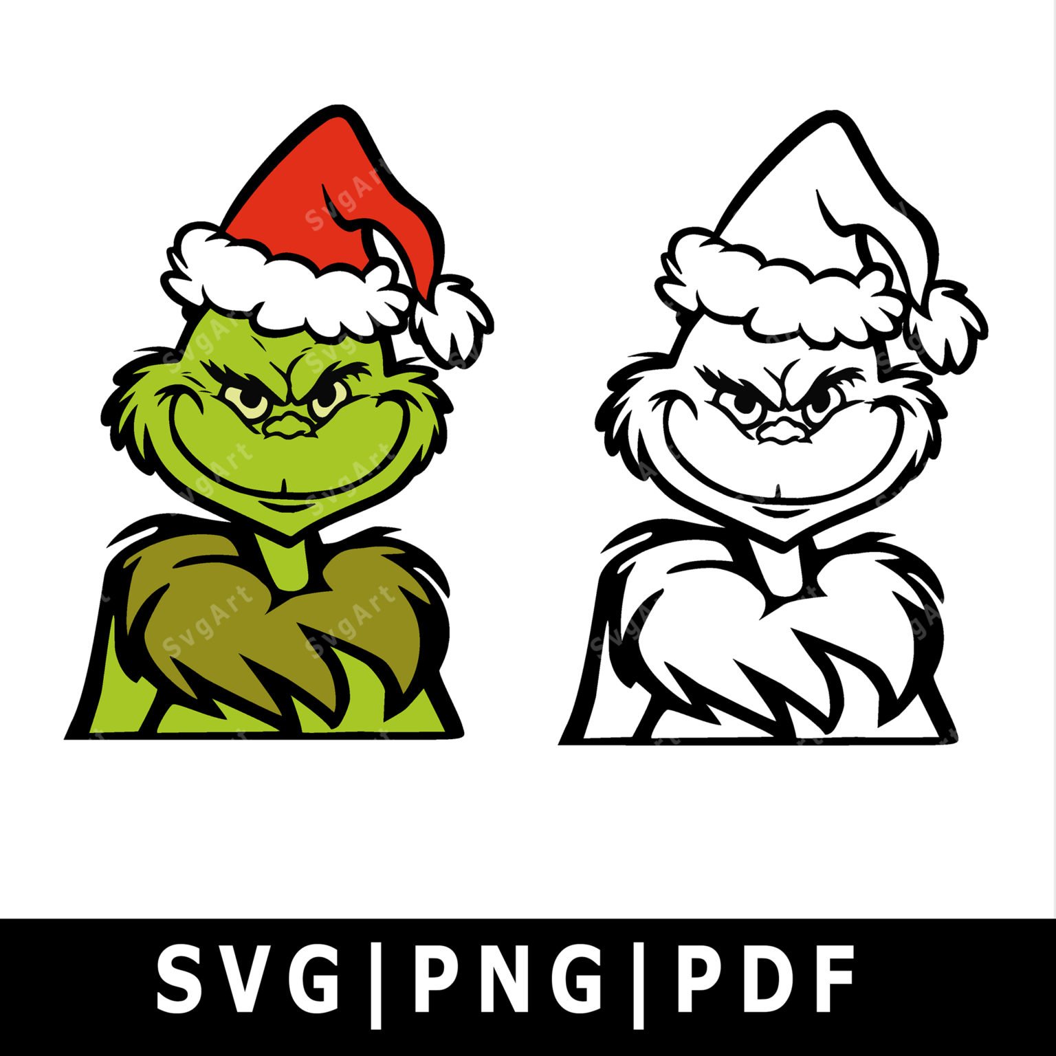 Free Grinch Face SVG For Cricut