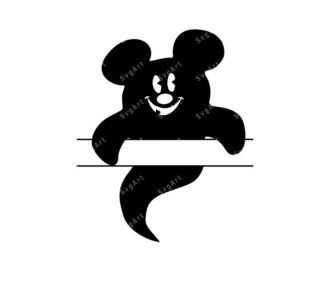 Halloween Mickey Ghost SVG