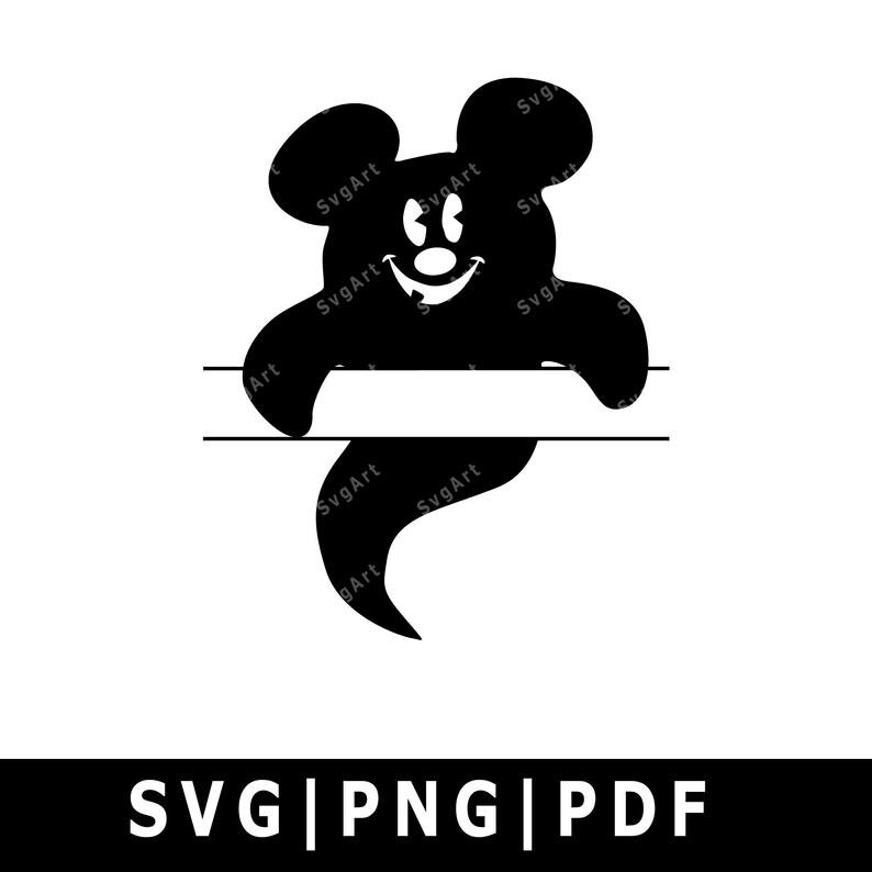 Halloween Mickey Ghost SVG, PNG, PDF, Cricut, Silhouette, Cricut svg