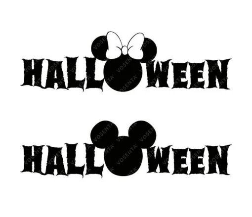 Halloween Mickey & Minnie SVG