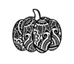 Halloween Pumpkin Mandala SVG