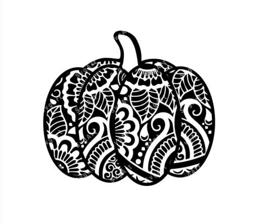Halloween Pumpkin Mandala SVG