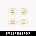 Halloween Outline Pumpkin