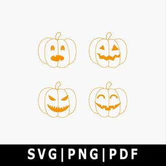 Halloween Outline Pumpkin