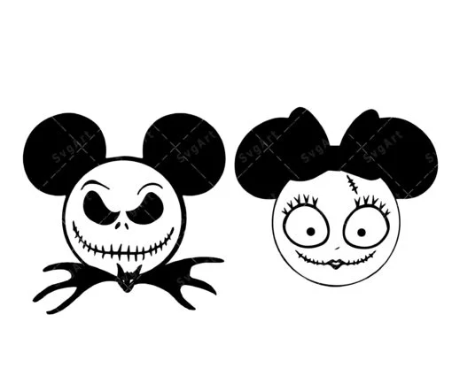 Jack and Sally Svg
