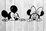 Mickey Minnie Mouse Split SVG