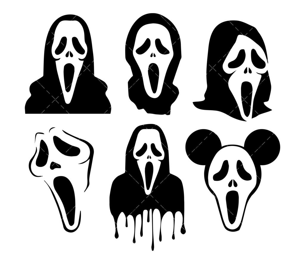 Scream Movie Mask Svg Png Pdf Halloween Svg Ghost Svg Face Svg