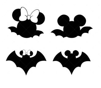 Vampire Bats Svg Mickey & Minnie SVG