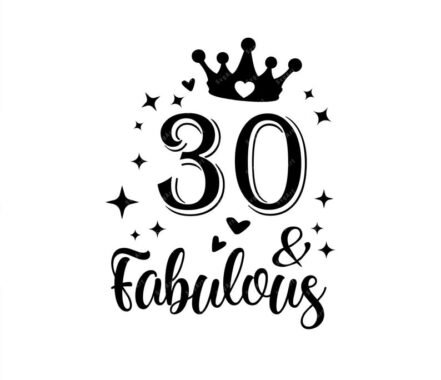 30 and fabulous SVG, PNG, PDF, Cricut, 30th Birthday Svg, 30th Birthday ...