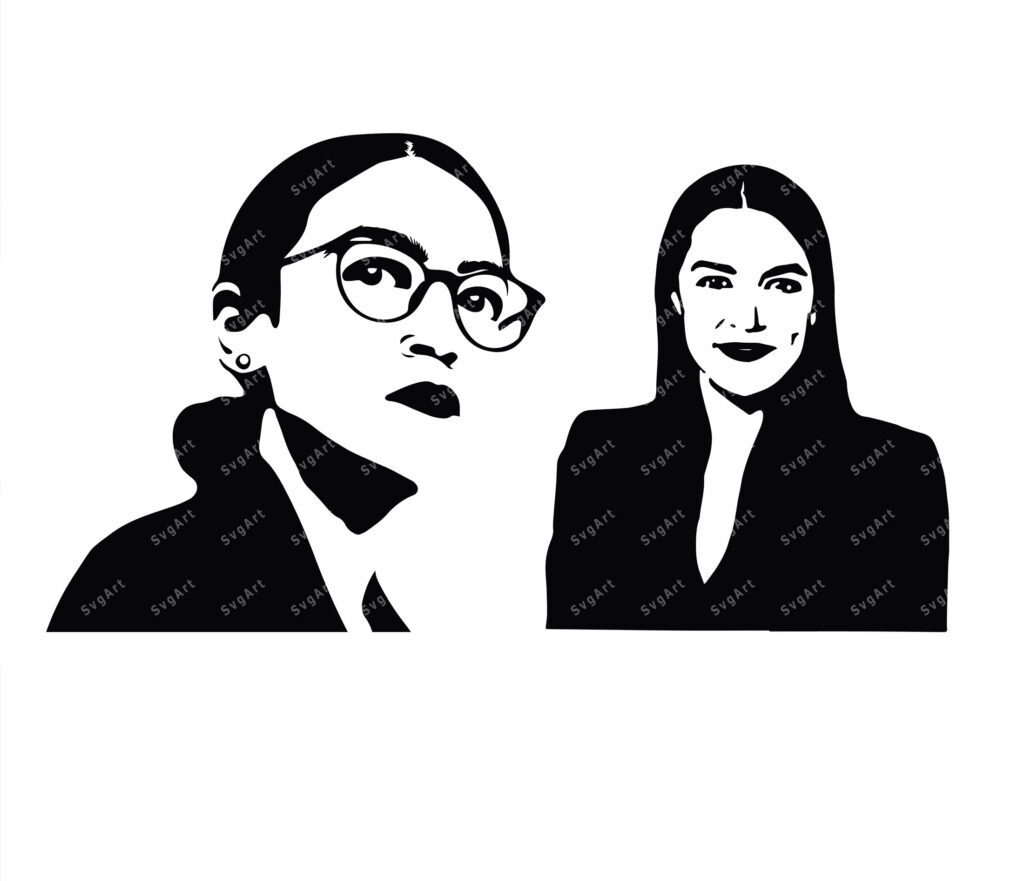 Alexandria Ocasio-Cortez Svg
