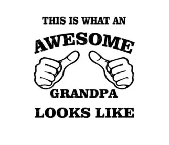 Awesome Grandpa SVG