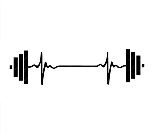 Barbell Heartbeat SVG