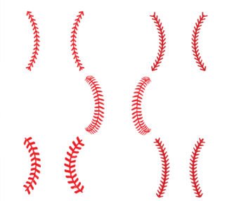 Baseball Stitches SVG