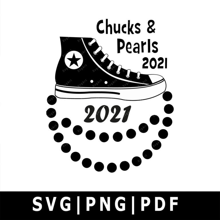 black chucks with pearls