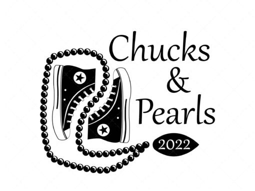 Chucks and pearls 2022 SVG