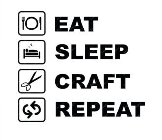 Eat Sleep Craft Repeat SVG