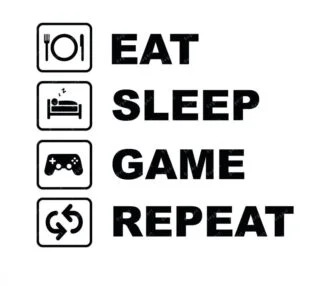 Eat Sleep Game Repeat SVG