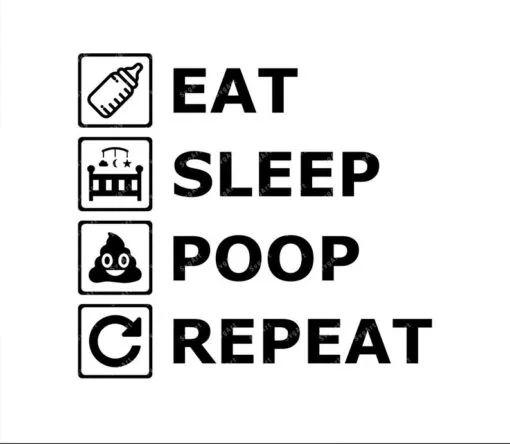 Eat Sleep Poop Repeat Svg