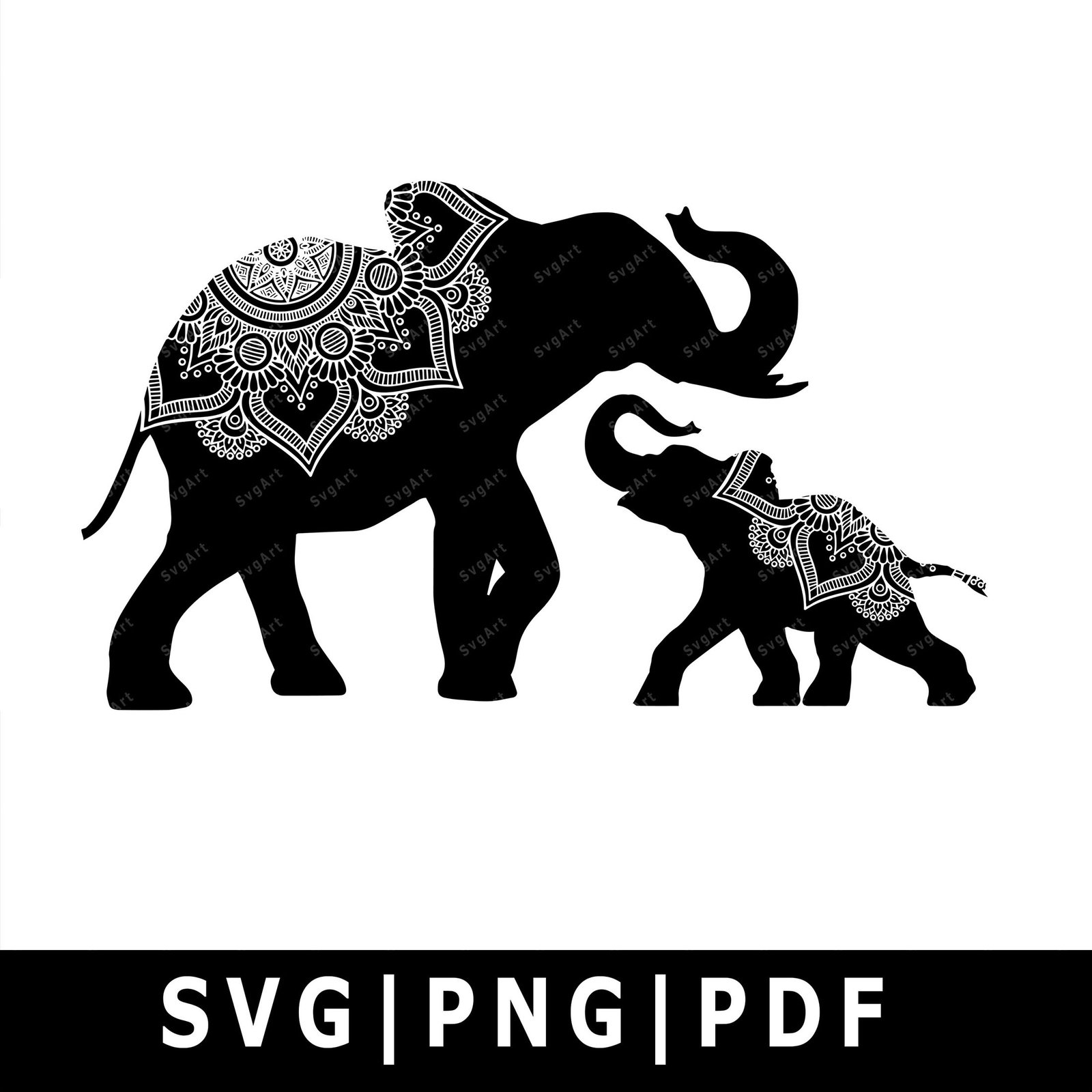 Download Elephant Mom And Baby Mandala Svg Png Pdf Cricut Silhouette Cricut Svg Silhouette Svg Elephant Svg Elephant Mandala Svg Mandala Svg Ditalgo Digital Goods Store