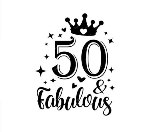 Fifty Birthday SVG