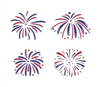 Fireworks 4th of july SVG