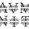 split Monogram SVG