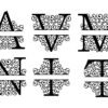 split Monogram SVG