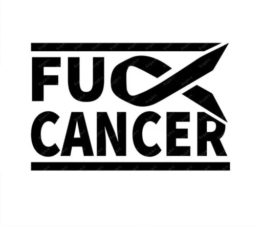 Fuck cancer SVG