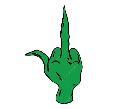 Grinch Middle Finger