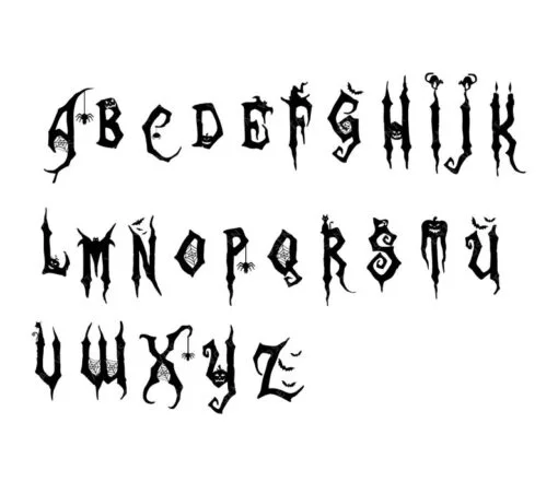 Halloween Monogram SVG