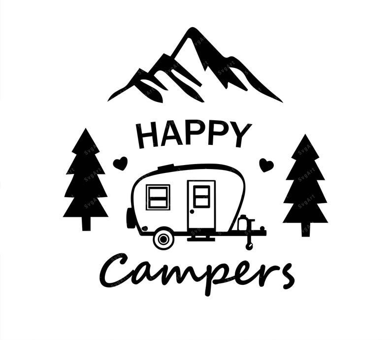 Happy campers SVG, PNG, PDF, Camping svg, Smores svg, Smore Station svg ...