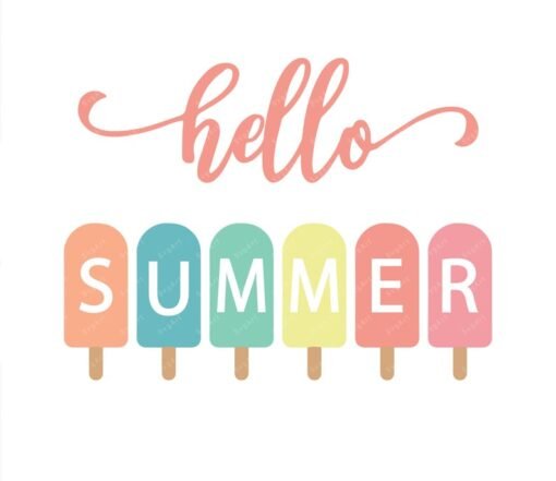 Hello Summer Popsicles SVG