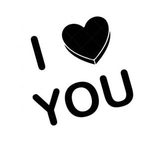 I Love You SVG PNG