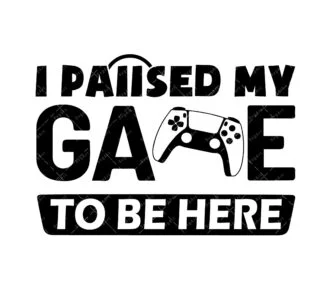 I paused my game to be here SVG