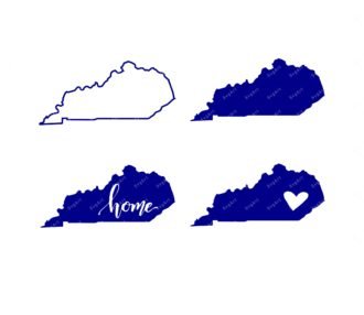 Kentucky state SVG, PNG, PDF, Kentucky svg, Kentucky home svg, Kentucky ...