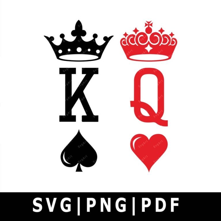 King and Queen SVG, PNG, PDF, Cricut, Silhouette, Cricut svg ...