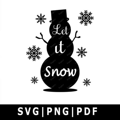 Download Let It Snow Svg Png Pdf Cricut Silhouette Cricut Svg Silhouette Svg Snowman Svg Christmas Cut Files Merry Christmas Svg Ditalgo Digital Goods Store