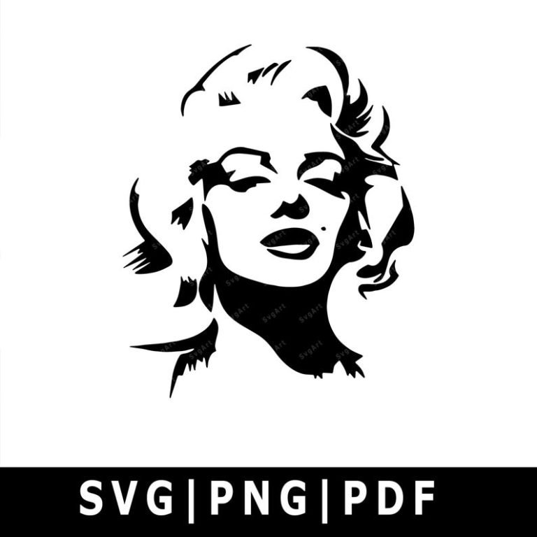 Marilyn Monroe SVG, PNG, PDF, Cricut, celebrity svg, Marilyn Monroe