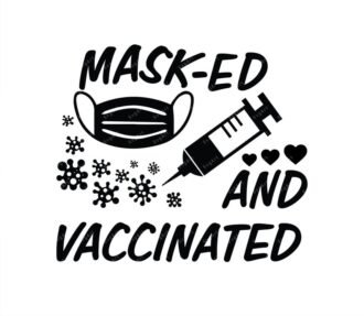 Masked and vaccinated SVG
