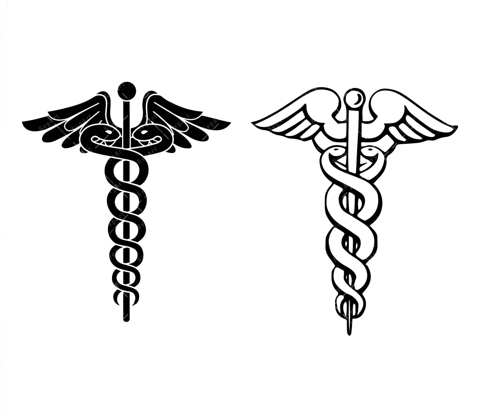 Medical Symbol SVG, PNG, PDF, Caduceus Svg, Md Svg, Star of Life Svg