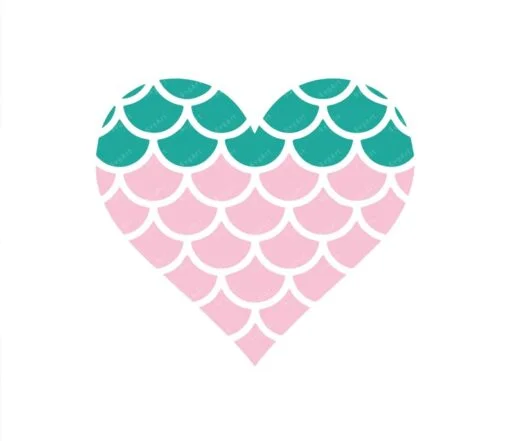 Mermaid Heart SVG