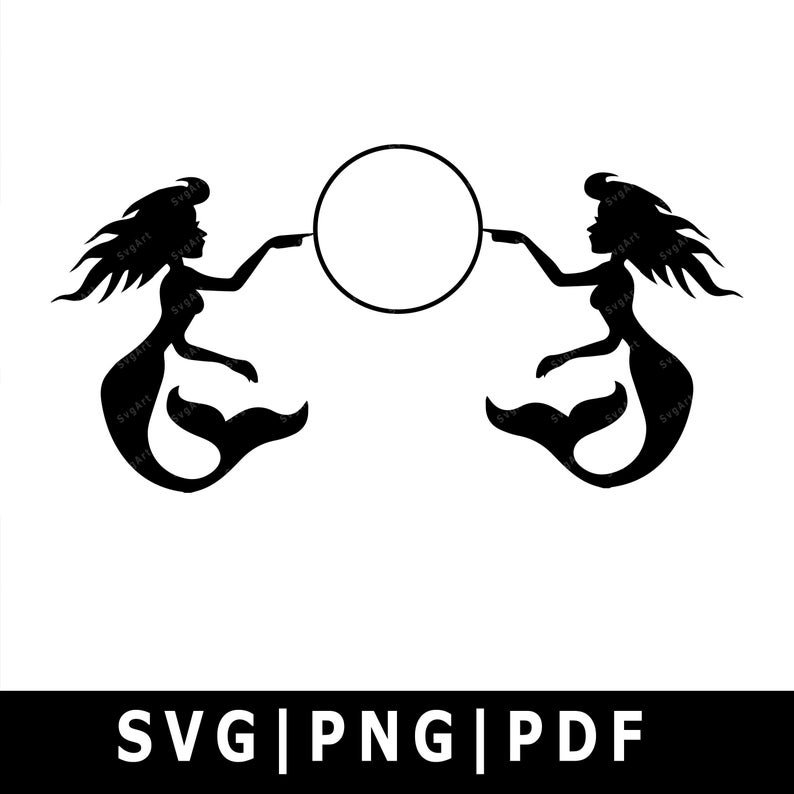 Mermaid SVG, PNG, PDF, Cricut, Silhouette, Cricut svg, Silhouette svg